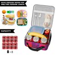 thumbnail image 5 of Red and Pink Checkered Pattern Insulated Lunch Bag Teens,Lunch Box for Men Women for Work,Picnic or Travel,10.2x9.5x4.3 Inches,8 Can Capacity, 5 of 6