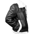 thumbnail image 2 of Bomber Flight Jackets for Men - B3 Black Bomber Jacket Men - Aviator Winter Flight Fur Jackets for Men, 2 of 4