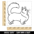 thumbnail image 2 of Fun-Loving Munchkin Cat Self-Inking Rubber Stamp Ink Stamper - Blue Ink - Large 1-1/2 Inch, 2 of 7