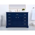 thumbnail image 4 of Elegant Decor Americana 48" Wood Single Bathroom Vanity in White, 4 of 7