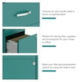 thumbnail image 2 of Space Solutions 18" Deep 2 Drawer Letter Width Vertical File Cabinet with Accessory Drawer, Teal, 2 of 18