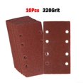 thumbnail image 1 of 10Pcs 93x185mm Square Sandpaper 8-hole Hook Loop Flocking Abrasive Polishing, 1 of 7