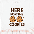 thumbnail image 4 of Inktastic Here for the Cookies Funny Food Girls Toddler Dress, 4 of 5