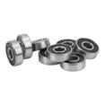 thumbnail image 2 of 8Pcs 608RS ABEC 9 Ball Bearing Carbon Steel Sealed Skateboard Bearings 8x22x7mm for Roller Skates Dance Boards Black, 2 of 8