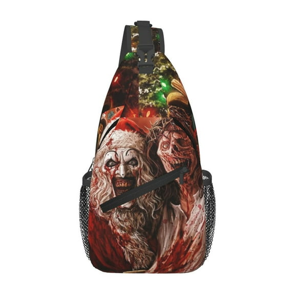 Terrifier 3 Sling Bag Crossbody Sling Backpack Chest Bag Daypack Purses Shoulder Bag For Women Men Travel Hiking