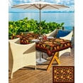 thumbnail image 4 of Fall Tablecloth with Umbrella Hole and Zipper Autumn Leaf Rectangle Outdoor Tablecloths 60x102 Outside Table Cloths Harvest Pumpkin Patio Table Cover for Fall Thanksgiving Outdoor Picnic Garden Decor, 4 of 6