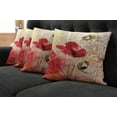 thumbnail image 2 of Ambesonne Floral Throw Pillow Cover 4 Pack, Retro Floral Design, 24", Multicolor, 2 of 6