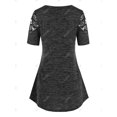 thumbnail image 2 of Camiseta de bordado de encaje de flor Rosegal Camisetas tallas grandes, 2 of 5
