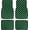 Green, variant on Floor Mats 4Pcs JDM Racing Plush Floor Mat Checkers Vehicle Front Rear Carpets Universal Car Floor Carpet Rugs Non-Slip Car Decoration Lightweight(White)