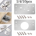 thumbnail image 4 of Goodhd Cabinet Hinge Repair Plate Hinge Side Plate Repair Tool Kit With Mounting Screws, 4 of 5