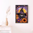 thumbnail image 2 of 5D DIY Con Taladro Arte para El Gato Halloween 40x60cm, 2 of 9