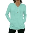 thumbnail image 1 of lcziwo Womens UPF50+ Sun Shirts UV Protection Quick Dry Rash Guard Workout Athletic Fitness Hoodies,Light Blue,L, 1 of 7