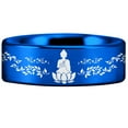 thumbnail image 6 of Buddhism Tungsten Carbide Ring, 6 of 9