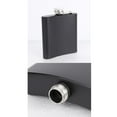 thumbnail image 4 of Petaca Elegante Baoblaze Negro Acero Inoxidable 6 7 8 Oz Mate U para Vino Portátil, 4 of 8