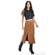 thumbnail image 4 of Falda midi con aberturas Roman Fashion /Juvenil, 3100 (Cafe) cafe G, 4 of 6