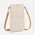 thumbnail image 3 of Bolso de hombro Yinane de ratán beige Monedero de hombro pequeño, 3 of 4