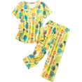 thumbnail image 1 of HAHDAXIA Womens Pajama Set Cotton Capri Pant Pyjama Short Sleeve Sleepwear Summer Pjs, 1 of 5