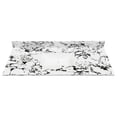 thumbnail image 2 of 49"x22" Bathroom Vanity Top, with Undermount Ceramic Sink and Backsplash, artificial marble Bathroom Vanity Top with 3 Faucet Holes, New Carrara white and black (Only Bathroom Vanity Top), 2 of 5