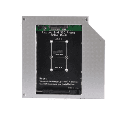 SATA 2nd HDD SSD Hard Drive 12.7 mm Universal Caddy for mSATA