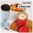 thumbnail image 4 of Aquaphile Thermo Coffee Mug to Go with Strap 17oz, Reusable Travel Mug with Insulation, Leak Proof Stainless Steel Thermal Cup for Hot and Cold Drinks, Red, 4 of 4