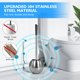 thumbnail image 2 of Juego de 2 escobillas de baño Wsedor 304 de acero inoxidable con soporte, 2 of 7