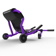 EzyRoller: Classic X - Purple - Ride-On Scooter, Cambering Motion, Pedal Free Cart, Hand Brakes, Extendable Frame, 154lb Capacity, Kids Ages 4+
