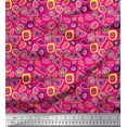 thumbnail image 1 of Soimoi Modal Satin Fabric Geometric Small Print Fabric by The Yard 42 Inch Wide, 1 of 1