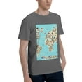 thumbnail image 2 of Bingfone World Travel Line Icons Map Men'S Loose Fit Short-Sleeve Pocket T-Shirt, 2 of 7