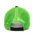 thumbnail image 2 of Outdoor Cap FWT-130 Heavy Garment Washed, Mesh Back-Black/Neon Green-Adult, 2 of 8
