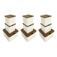 thumbnail image 1 of 9 Cajas Organizadora Metalica VBG Blanca Tapa madera, 1 of 5