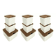 thumbnail image 1 of 9 Cajas Organizadora Metalica VBG Blanca Tapa madera, 1 of 5