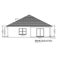 thumbnail image 4 of 556-14292: Traditional 3 Bed, 2 Bath Luxury Home Plan, 1429 Sq Ft: Full Blueprints with License to Build by Home Plan Marketplace - Lesuto, 4 of 6