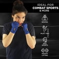 thumbnail image 4 of WYOX Quick Boxing Hand Wraps MMA Inner Gloves Wraps Compression Half Finger Bandages for Fitness, Training & Resistance (Blue ‑ S/M), 4 of 7