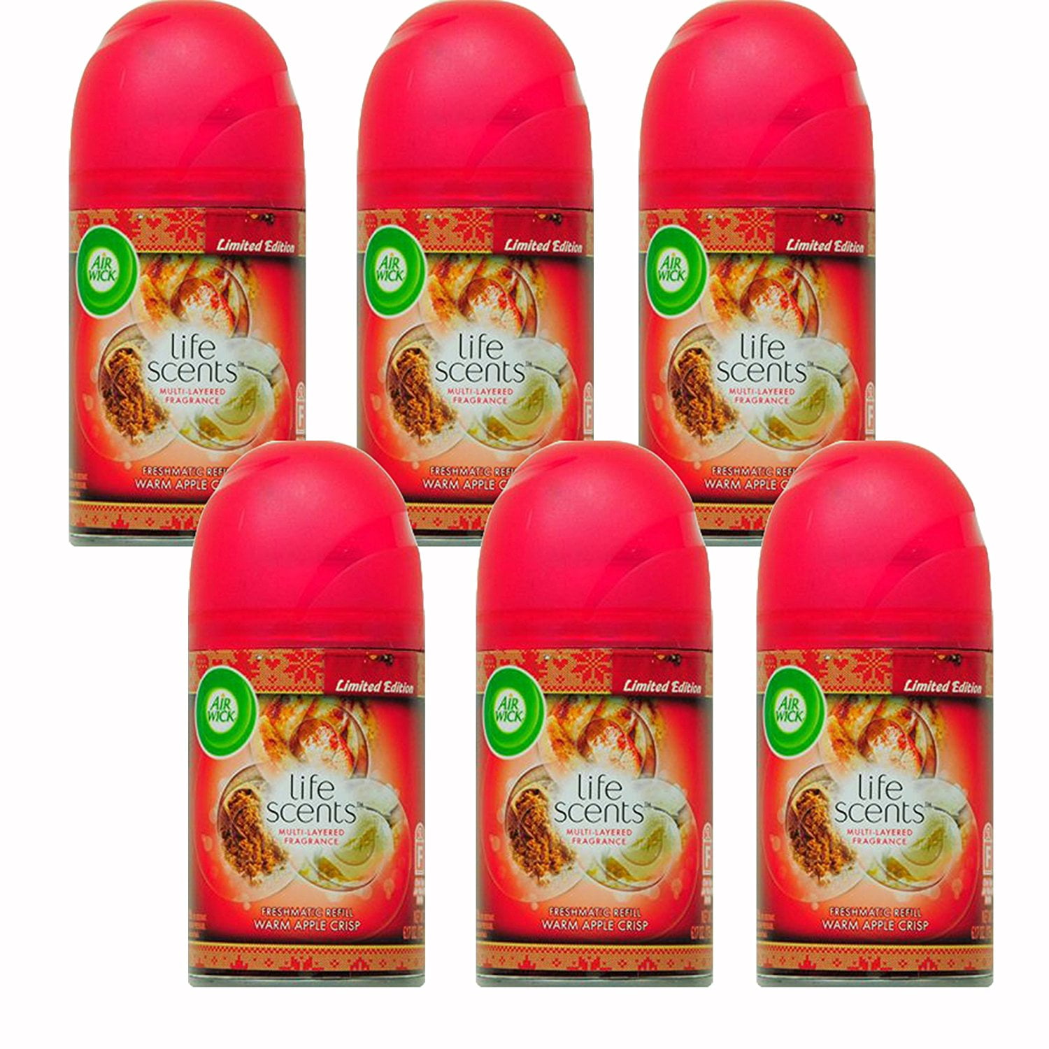 Airwick Life Scents Warm Apple Crisp, Pack of 6... By Air Wick