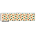 thumbnail image 2 of Ambesonne Retro Fabric by the Yard Upholstery, Diagonally Striped Squares, 3 Yards, Marigold Scarlet, 2 of 4