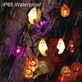 thumbnail image 2 of Luces de Halloween con energía solar Dontsri 40 LED, 8 modos, 2 of 9