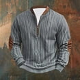 thumbnail image 1 of Styesk Chemises pour Hommes Mode Décontractée Imprimé Col Montant Chandail à Manches Longues Chandail en Molleton, 1 of 3