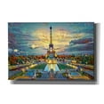 thumbnail image 1 of Epic Graffiti 'Paris France Fontaines de Chaillot and Eiffel Tower seen from the Place du Trocadero' by Pedro Gavidia, Canvas Wall Art, 60"x40", 1 of 8