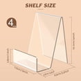 thumbnail image 2 of 4-Pack Magazine Holder, Acrylic Sign Holder 5X7 with Sturdy Transparent Build, for Organizing Cookbooks, Bibles, Photo Stands and Pamphlets on Dining Tables, desks Or Store, 2 of 4