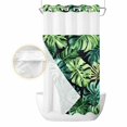 thumbnail image 2 of Palm Leaf No Hook Shower Curtain Waterproof, Bathroom Curtains with Snap in Liners and See Through Top Window, Green Tropical Plant Summer Nature Scenery Hotel Style Bathtub Curtains Shower 54"Wx78"L, 2 of 8