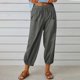thumbnail image 1 of ICHUANYI Liquidación Moda Mujer Verano Casual Suelto Algodón Y Lino Bolsillo Pantalones Pantalones ICHUANYI WER202308246632, 1 of 7
