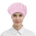 thumbnail image 1 of TOPTIE Solid Cap Unisex Elastic Band Bouffant Hat Lightweight Breathable Solid Work Cap for Kitchen Restaurant Workshop, 1 of 7