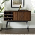thumbnail image 4 of Armoire de Bar Archer 42" 2 Portes avec Rangement de Bouteilles en Noyer Foncé, 4 of 5