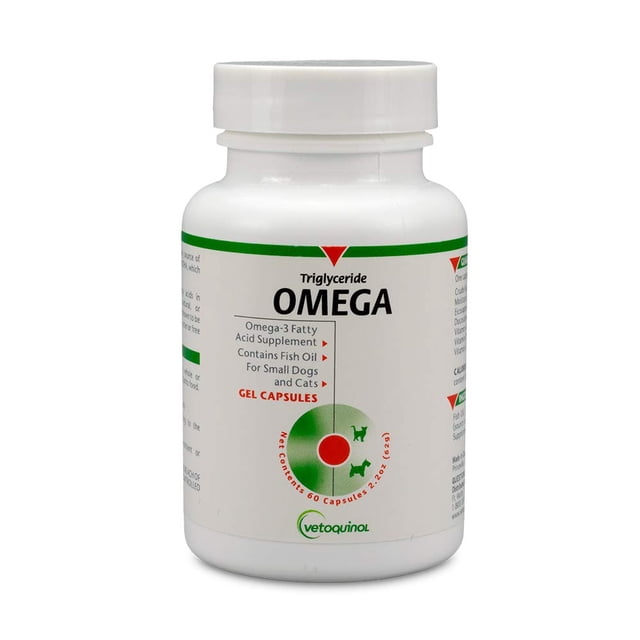 Suplemento de triglicéridos omega 3 de vetoquinol para perros y gatos
