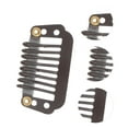 thumbnail image 2 of Unique Bargains 20 Pcs 8-Teeth Snap Wig Hair Clips for Hair Extension Deep Brown, 2 of 5