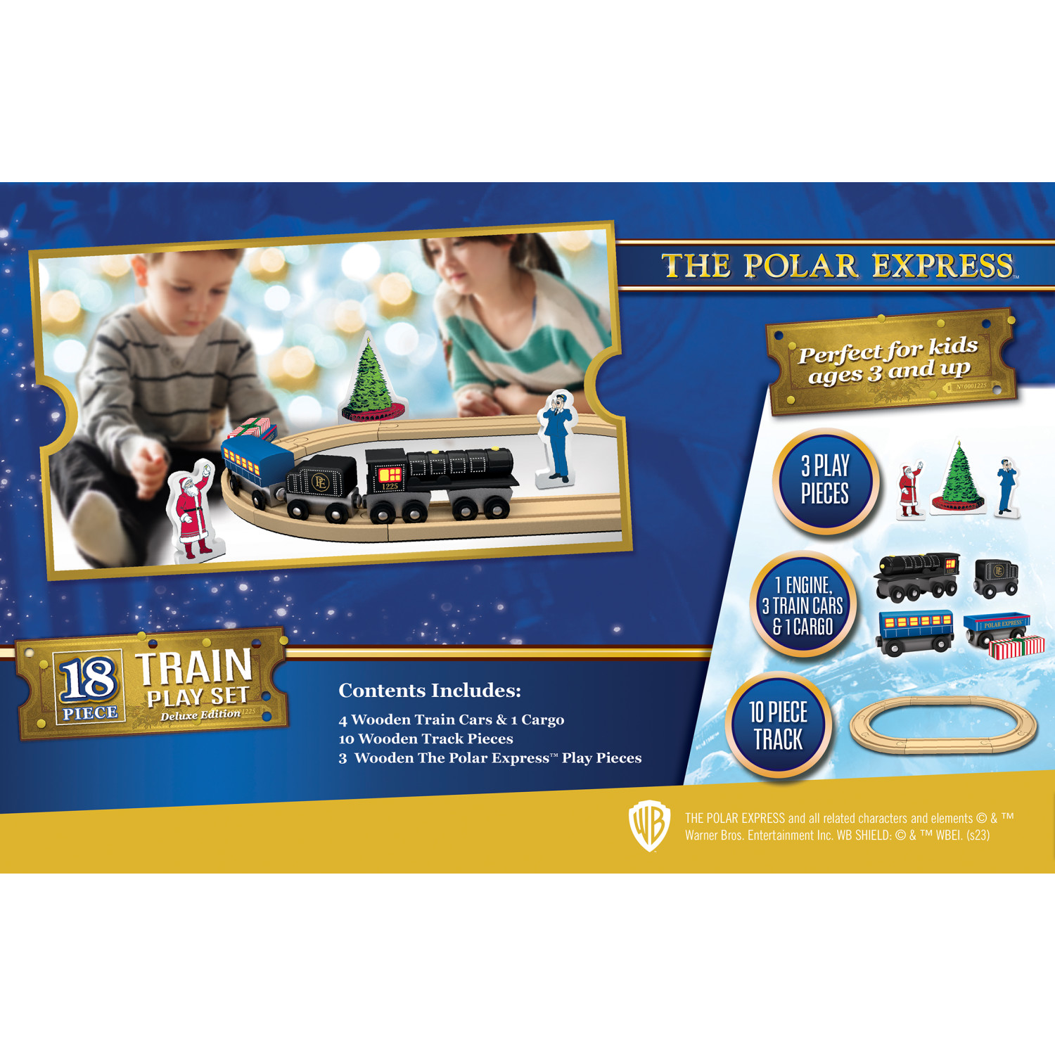 MasterPieces Wood Train Sets - The Polar Express 18 Piece Train Set - image 4 of 4