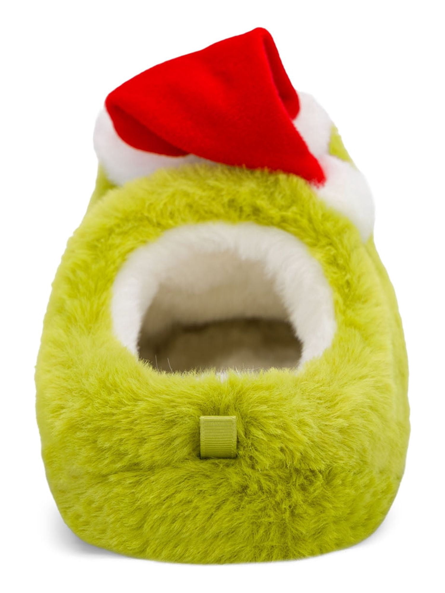Dr. Seuss Grinch Little & Big Boys 3D Face Plush Clog Slippers