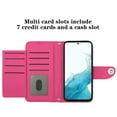 thumbnail image 2 of Allytech Wallet Case for Samsung Galaxy S23, Luxury PU Leather Shockproof Protective Flip Cover for Women Girls, Kickstand Folio Case with Card Slots Holder Wrist Strap Lanyard - Rose, 2 of 7