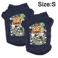 thumbnail image 2 of 2pcs_Dog Halloween Calabaza Disfraz Mascota Perro Pijamas Ropa (Naranja, S), 2 of 5