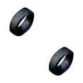 thumbnail image 3 of Maytalsory Unique Vintage Steel Ring Suitable For All Genders Metal Ring For Men Gifts For Friends Vintage Rings Antique black 10 2Set, 3 of 6
